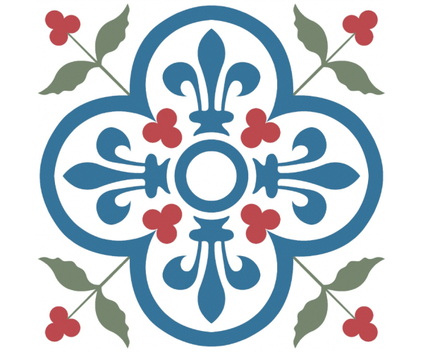 Retro dlažba Da Vinci Porcelain Fleur De Lys 20x20