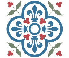 Da Vinci Porcelain Fleur De Lys 20x20