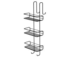 Gedy Chrom Line Polička Do Sprchy Závěsná, 240x680x220mm, černá Mat