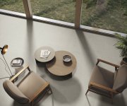 Dlažba jako beton APE Raw Cotton Smooth 120X120 Rett. - béžová