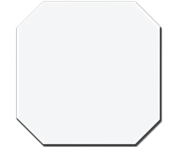 Dlažba CE.SI. Metro Ottagono Bianco 20x20 Matt.  - bílá