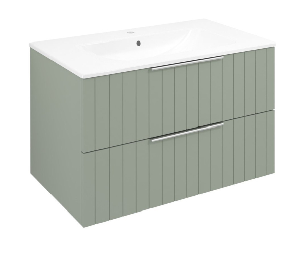 Sapho Cirasa Strip Umyvadlová Skříňka 79,8x52x46cm, Verde