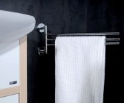 Sapho X-round Trojitý Držák Ručníků Otočný 380mm, Chrom