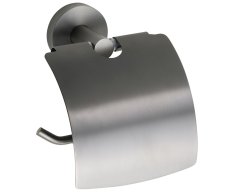 Sapho X-round Gun Metal Držák Toaletního Papíru S Krytem, Gun Metal