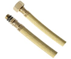 Aqualine Flexibilní Nerezová Hadice M10x3/8", 40cm, Zlato Mat