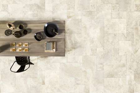 Codicer Crosscut Cream Modular - dlažba přírodního vzhledu kombinující více formátů