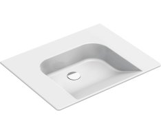 Gsi Community Keramické Umyvadlo 70x55cm, Bez Přepadu A Otvoru, Bílá Extraglaze