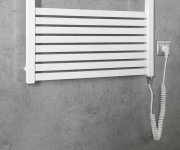 Aqualine Tondi-e Elektrické Otopné Těleso Rovné 600x1690 Mm, 800 W, Bílá