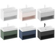 SD Lite 80 skříňka pod umyvadlo - SD Lite 80 skříňka pod umyvadlo Deepsea Blue X000001863