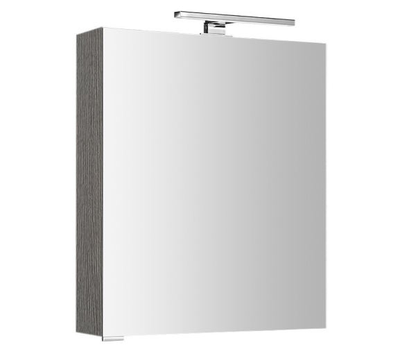 Sapho Mirró Galerka S Led Osvětlením, 60x70x16cm, Levá/pravá, Dub Stříbrný