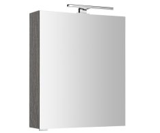Sapho Mirró Galerka S Led Osvětlením, 60x70x16cm, Levá/pravá, Dub Stříbrný