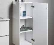 Sapho Espace Skříňka 35x94x32cm, 1x Dvířka, Levá/pravá, Bílá Lesk