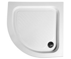 Aqualine Sprchová Samonosná Vanička Akrylátová, čtvrtkruh 90x90x14cm
