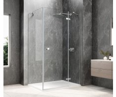 Polysan Globe Chrome Obdélníkový Sprchový Kout 1100x900mm, čiré Sklo, Pravé