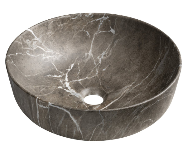 Sapho Rondea Keramické Umyvadlo Na Desku ø 41cm, Breccia Mramor