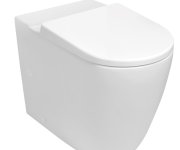 Sapho Turku Wc Kombi Mísa, Vortex Rimless, Zvýšený Sedák 64x38cm, Spodní/zadní Odpad, Bílá