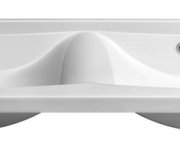 Sapho Luciola Dvojumyvadlo, Litý Mramor, 180x48cm, Bílá