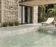Dlažba jako beton APE Antico Casale Ecru Anti-slip 120x120  Rett. - béžová