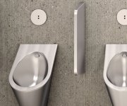 Nofer Dělící Stěna Mezi Urinály 50x680x350 Mm, Nerez Mat