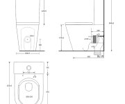 Mereo Wc Kombi, Vario Odpad, Kapotované, Smart Flush Rimless, Keramické Vč. Sedátka