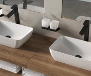 Umyvadlo Uni Slim 50 R - Umyvadlo Uni Slim R 50, bez otvoru pro baterii, bez přepadu, bílá XJX01150001