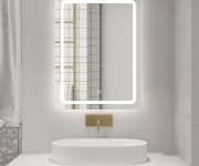 Aqualine Salica Zrcadlo S Led Osvětlením 60x80cm, Dotykový Senzor, Stmívatelné