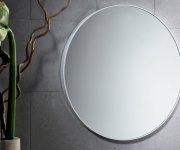 Gedy Kulaté Zrcadlo V Plastovém Rámu ø 60cm, Bílá
