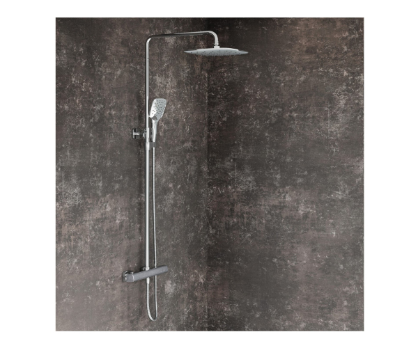 Sprchový sloup 10° Free - TD F 091.00CR Sprchový sloup s termostatickou baterií, posuv