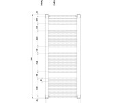 Aqualine Direct Otopné Těleso S Bočním Připojením 600x1320mm, černá Mat