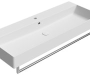 Gsi Kube X Keramické Umyvadlo 120x47cm, Broušená Spodní Hrana, Bílá Mat
