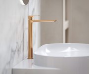 Umyvadlová stojánková baterie Eleganta EL 015.00 - EL 015.60RGB Umyvadlová stojánková baterie 335 mm bez výpusti, růžové zlato kartáčované X070365
