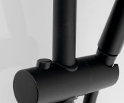Sapho Sprchová Souprava, Posuvný Držák 700mm, černá Mat