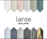Retro obklad Equipe Lanse Silver 5x25 - stříbrná