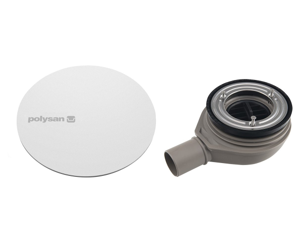 Polysan Mirai Vaničkový Sifon, Průměr 90mm, Dn40, Krytka Bílá