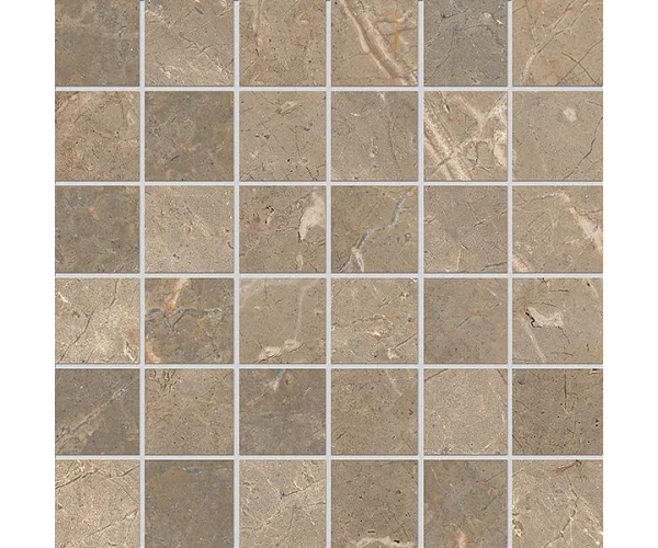 Mozaika jako kámen EdimaxAstor Golden Age Mosaico Beige 30x30 Matt. Rett. - hnědá