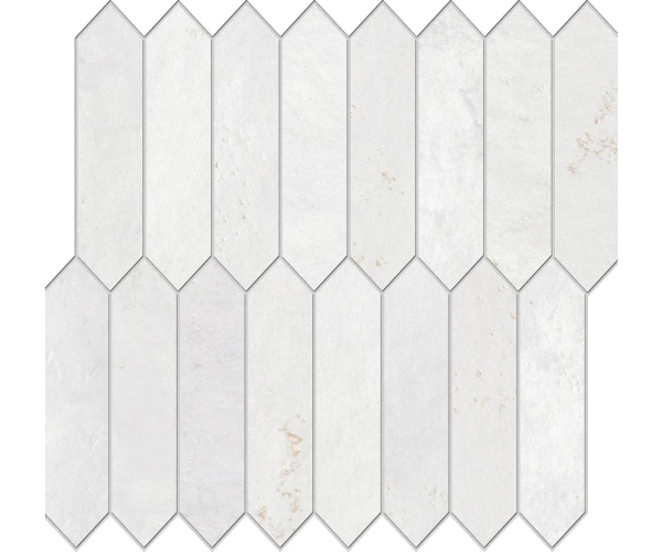 Mozaika jako beton EdimaxAstor Home Mosaico Picket Whitepastel 29x25,5 Matt. Rett. - bílá