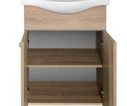 Aqualine Keramia Fresh Umyvadlová Skříňka 51,1x74x34cm, Dub Platin