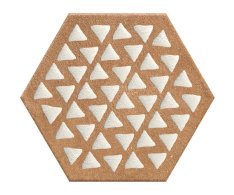 Marca Corona Terracreta Intarsio Chamotte Esagono 21,6x25