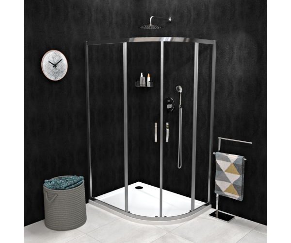 Gelco Sigma Simply čtvrtkruhová Sprchová Zástěna 1000x800 Mm, R550, L/r, čiré Sklo