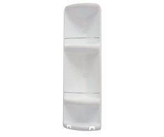 Gedy Caesar Trojitá Rohová Polička Do Sprchy 226x710x160 Mm, Abs Plast, Bílá