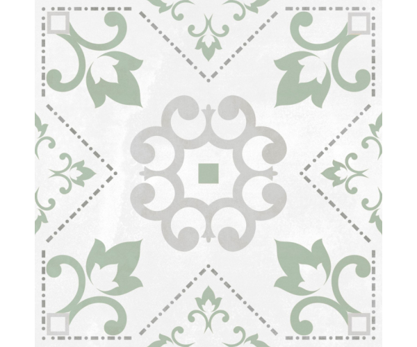 Retro dlažba Codicer Güell Verde 25x25