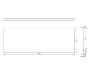 Polysan Plain Nika Panel 170x59cm