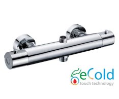 Cooltouch, Sprchová Termostatická Baterie, Pro 2 Odb. Místa, Bez Sprchové Sady, Rozte