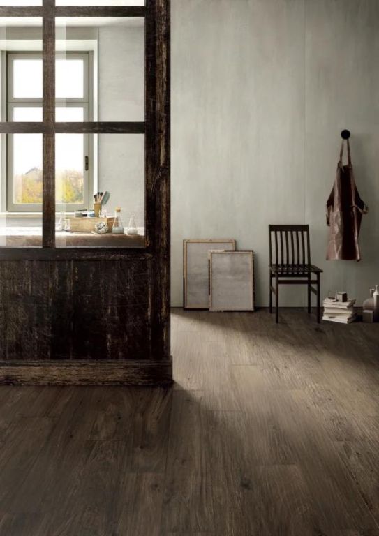 Realizace Šedá imitace dřeva Caesar Arthis Oleum 20x120