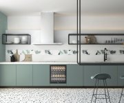 Dlažba jako terrazzo APE Carmen Trendy Black 20x20
