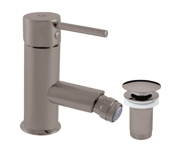 Bidetová baterie s výpustí SEINA METAL GREY - kartáčovaná 1/2" SE945.5KMGK
