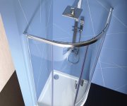 Polysan Easy čtvrtkruhová Sprchová Zástěna 800x800mm, L/r, čiré Sklo