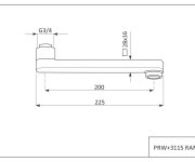 Výtokové Ramínko K Baterii Prw 3115 - Bílé PRW+3115RAM