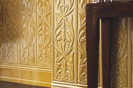 Secesní obklad s plastickým dekorem Ceramiche Grazia Epoque