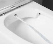 Sapho Paco Cleanwash Wc Kombi, Integrovaná Baterie A Bidet. Sprška, Spodní/zadní Odpad, Bílá